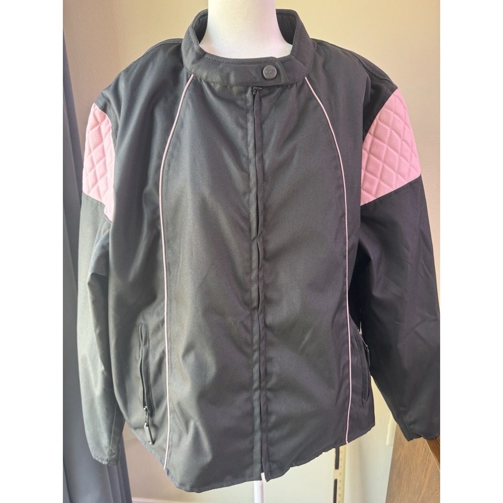 NEX Gen Women's Motorcycle Jacket Black/Pink, Waterproof, Nylon, Size 5xL